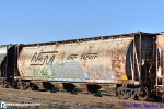 PRN2023030334_499 Kansas City Southern KCS – Grupo Transportación Ferroviaria Mexicana TFM 81082 Hopper Car 58' 7" LO C113 4 Bay Covered Cylindrical 4550cf